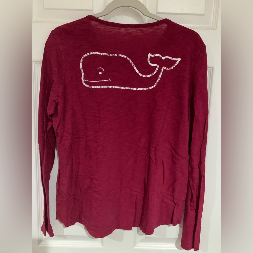 Vineyard vines Cranberry long sleeve top